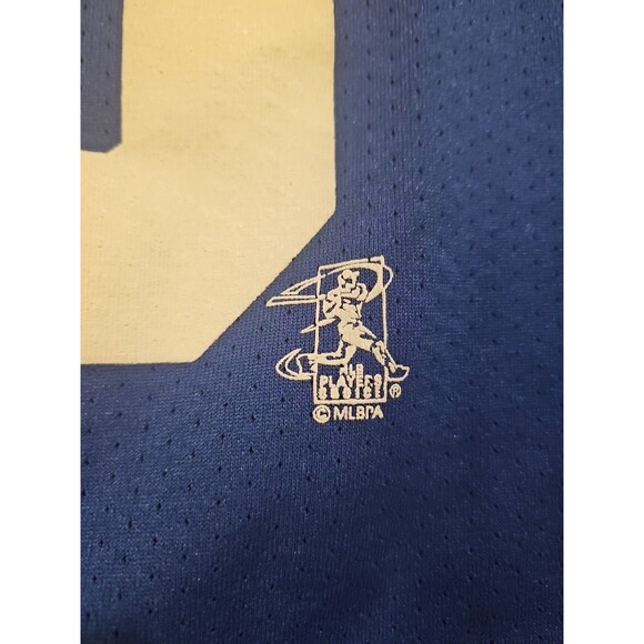 VTG 90s Majestic LA Dodgers Men’s 2XL Button Down Blue Jersey Gary Sheffield #10 - Picture 10 of 11